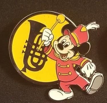 Celebrate Mickey Mouse Party Mystery Pin - Drum Major Mickey Mouse front