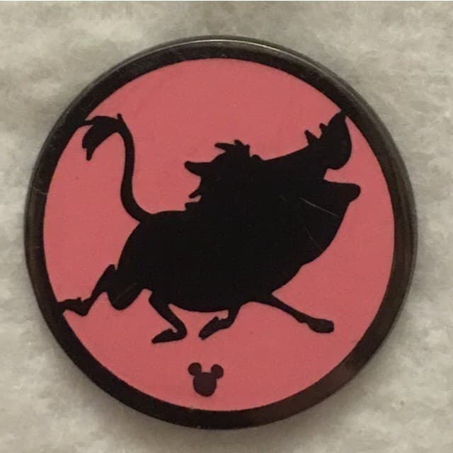 Hidden Mickey 2015 DLR - Silhouettes - Pumbaa front